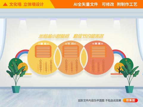 食堂文化墻