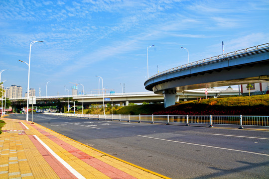 街头道路高架风景