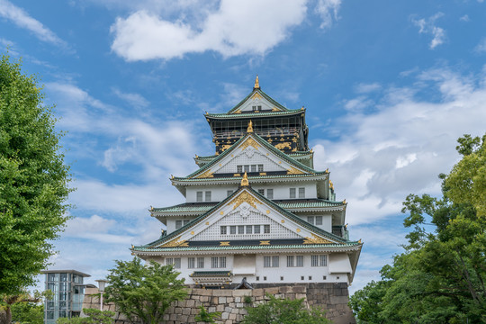 日本大阪大阪城公园天守阁