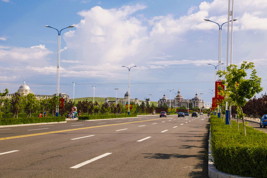 满洲里街景街道