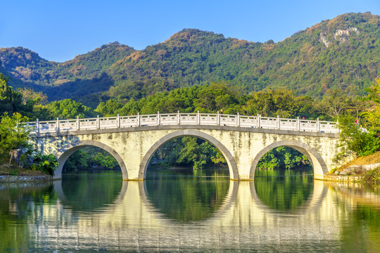 柳州龙潭公园古石桥