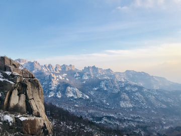 冬季的崂山