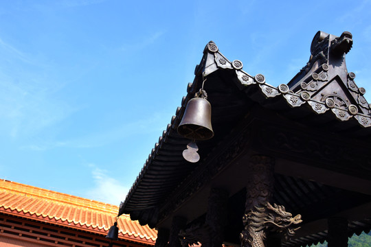 寺院寺廟屋檐風(fēng)鈴銅鈴