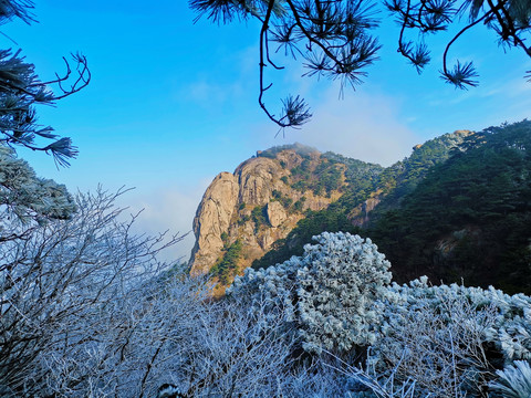 九华雪景