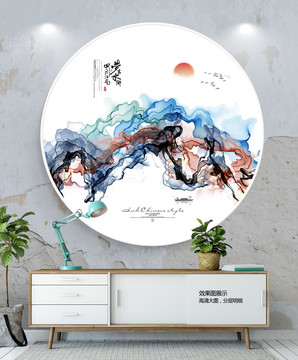 餐廳水墨畫(huà)