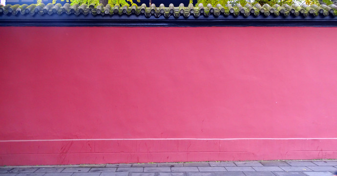 红色围墙砖