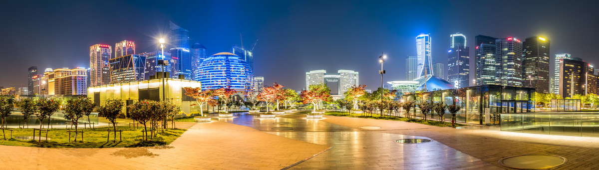 杭州钱江新城夜景