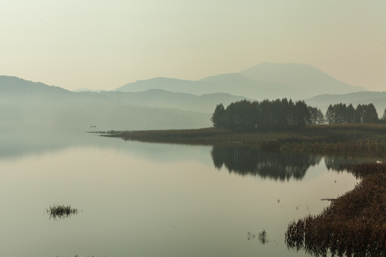 中国吉林松花湖湿地山水风光24