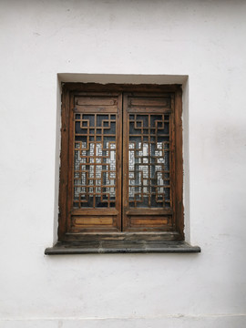 中式窗户墙面