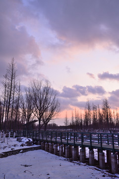 雪后夕阳