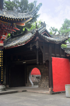 成都石经寺中式垂花门门楼