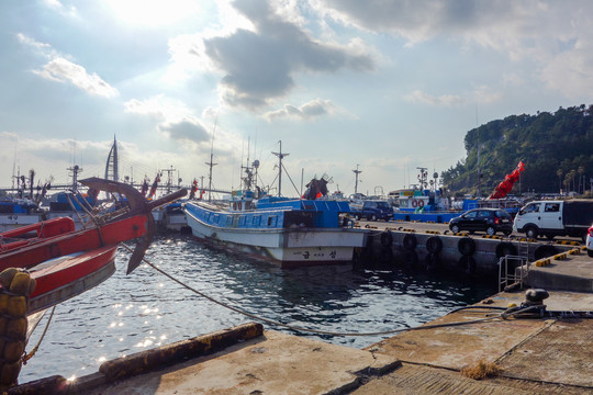 济州西归浦渔船
