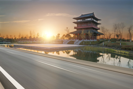 江苏省东台西溪古城旅游风光