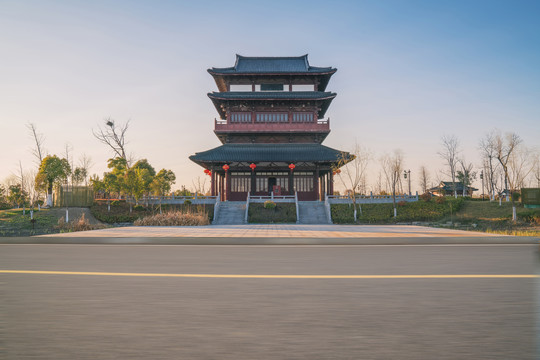 江苏省东台西溪古城旅游风光