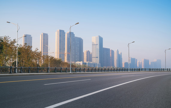 浙江杭州城市建筑和道路交通