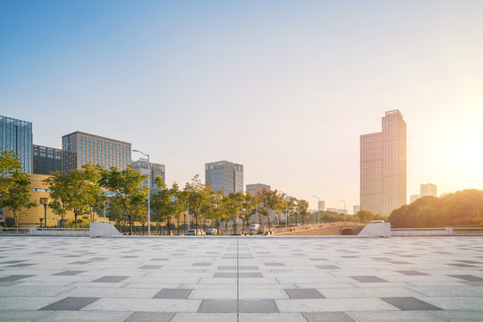 浙江杭州城市建筑和市民广场