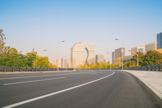 浙江杭州城市建筑和道路交通