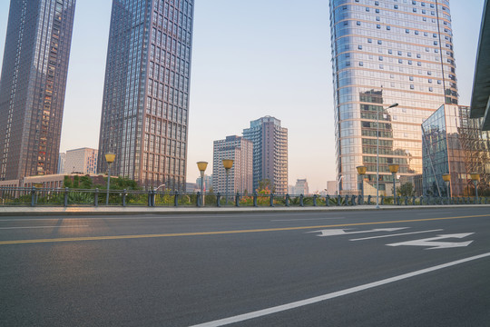 浙江杭州城市建筑和道路交通