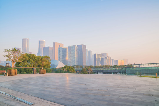 浙江杭州城市建筑和市民广场