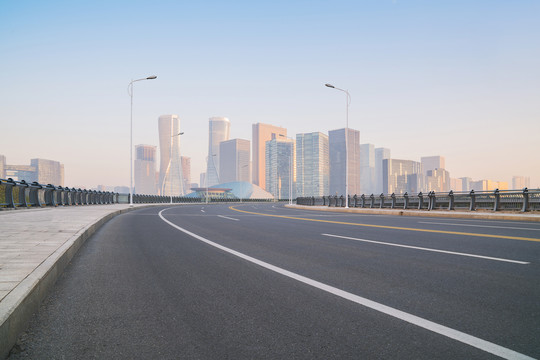 浙江杭州城市建筑和道路交通