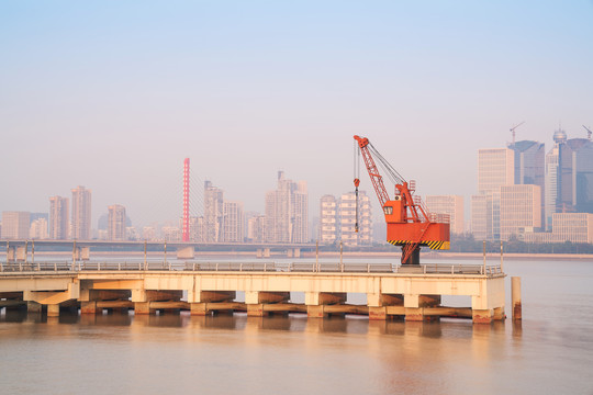 浙江杭州城市建筑和道路交通