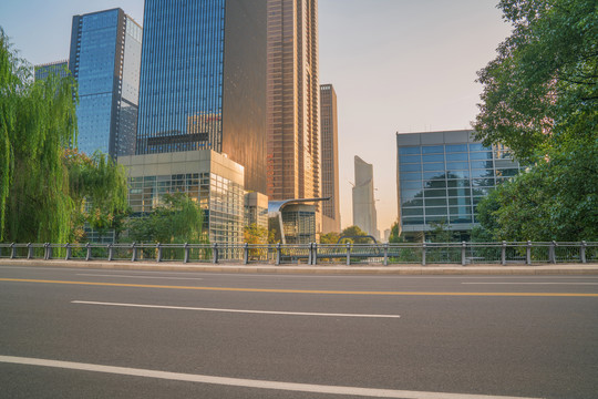 浙江杭州城市建筑和道路交通