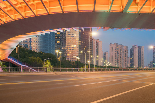 浙江杭州城市建筑和道路交通