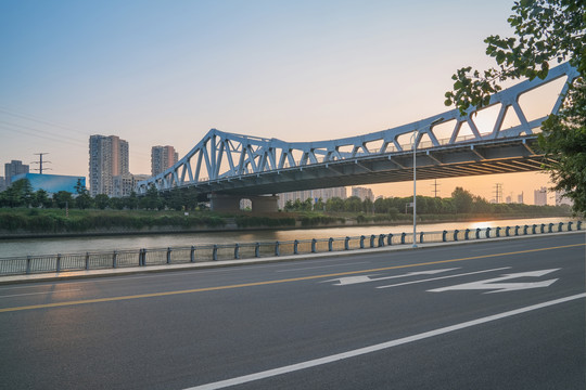 浙江杭州城市建筑和道路交通