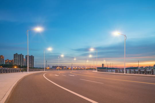 浙江杭州城市建筑和道路交通