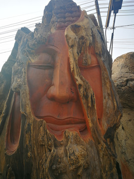 老挝红木雕塑