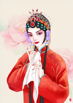 戲曲人物花旦
