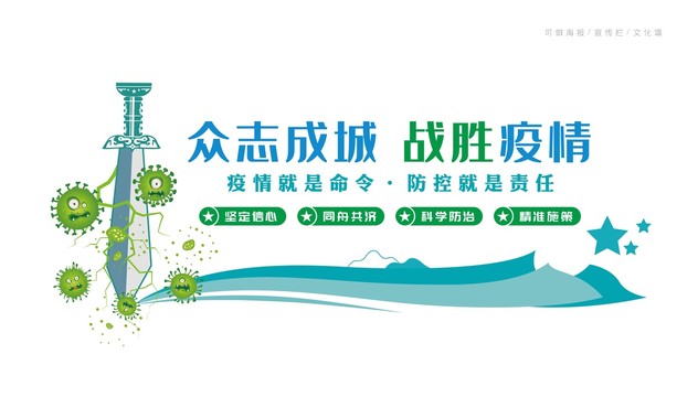 新型冠狀病毒文化墻