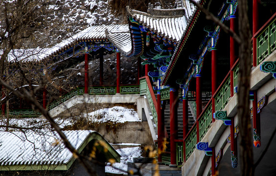 五泉山雪景