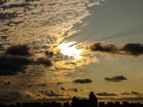 天空云彩唯美背景奇幻天空蓝天