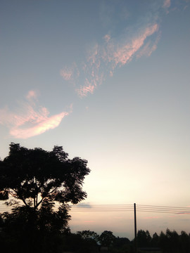 天空云彩唯美背景奇幻天空蓝天