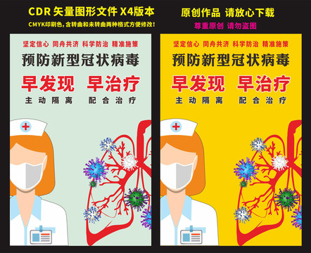 新型冠状病毒宣传海报