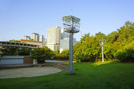 韩国水原孝园公园灯光表演场