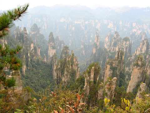 湖南湘西张家界黄石寨天子山风景