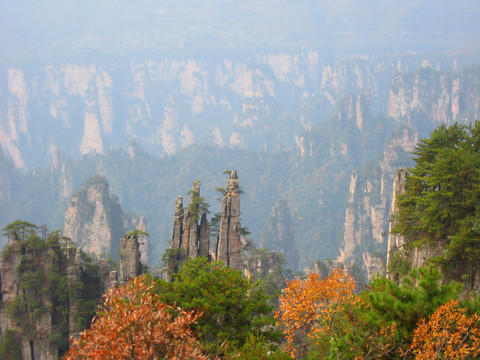 湖南湘西张家界黄石寨天子山风景