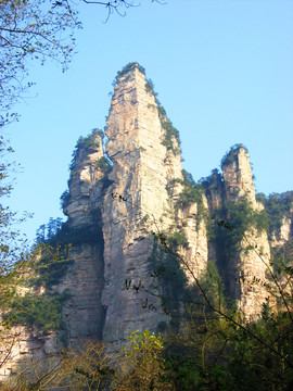 湖南湘西张家界黄石寨金鞭溪风景