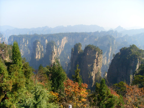 湖南湘西张家界黄石寨天子山风景