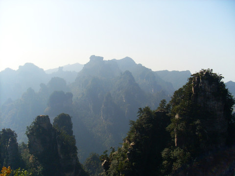 湖南湘西张家界黄石寨天子山风景