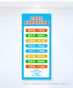 預(yù)防新型冠狀病毒海報(bào)