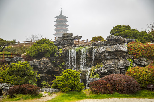 扬州瘦西湖水系微缩园