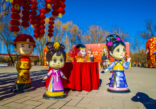 北京圆明园节日景观