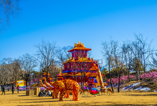 北京圆明园节日装饰景观