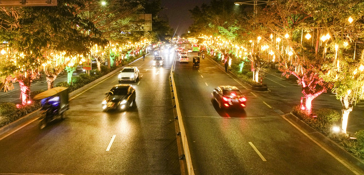 道路夜景