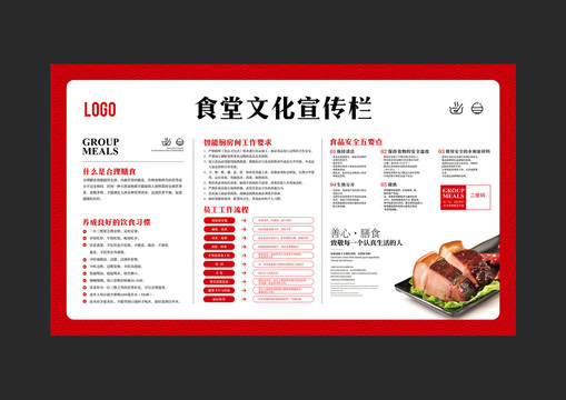 食堂宣傳欄