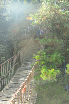 湖南杨家界天波府景区吊桥