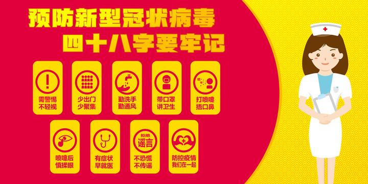 預(yù)防新型冠狀病毒48字守則